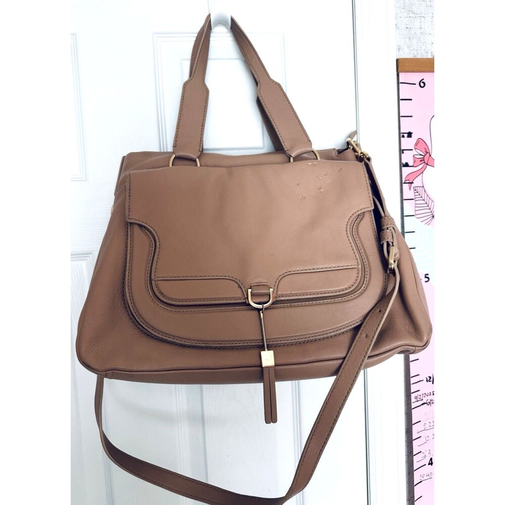 Hugo Boss Large Pastel Pink Beige Womens Leather Bag Tote